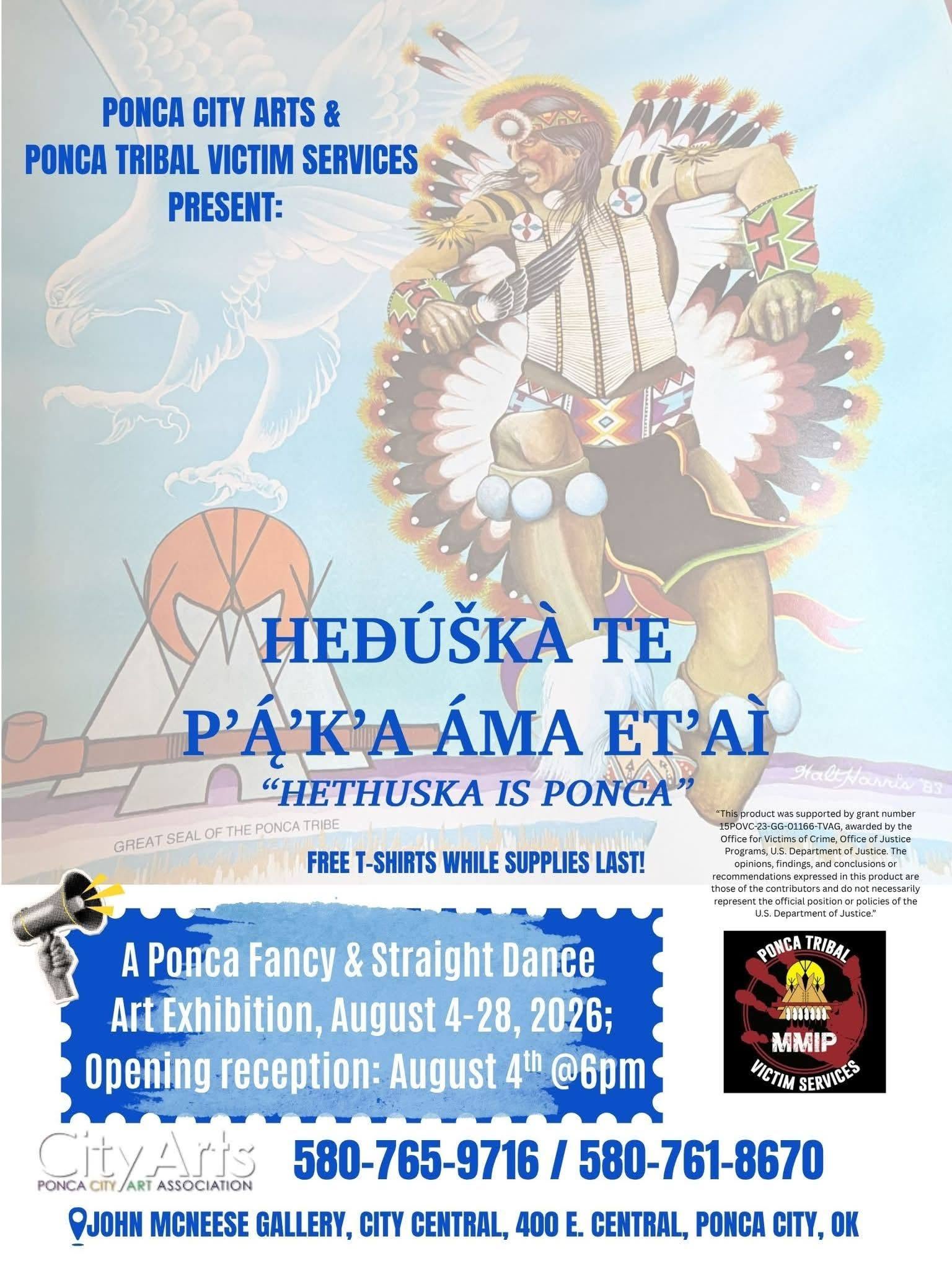 Ponca City Arts and Ponca Tribal Victim Services present “Hethuska Is Ponca"
